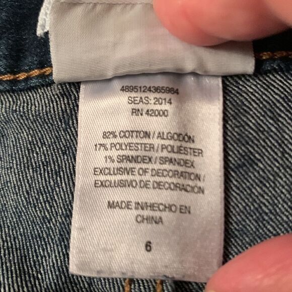 Jaclyn Smith Jeggings Dark Wash Size 6 - Picture 11 of 11